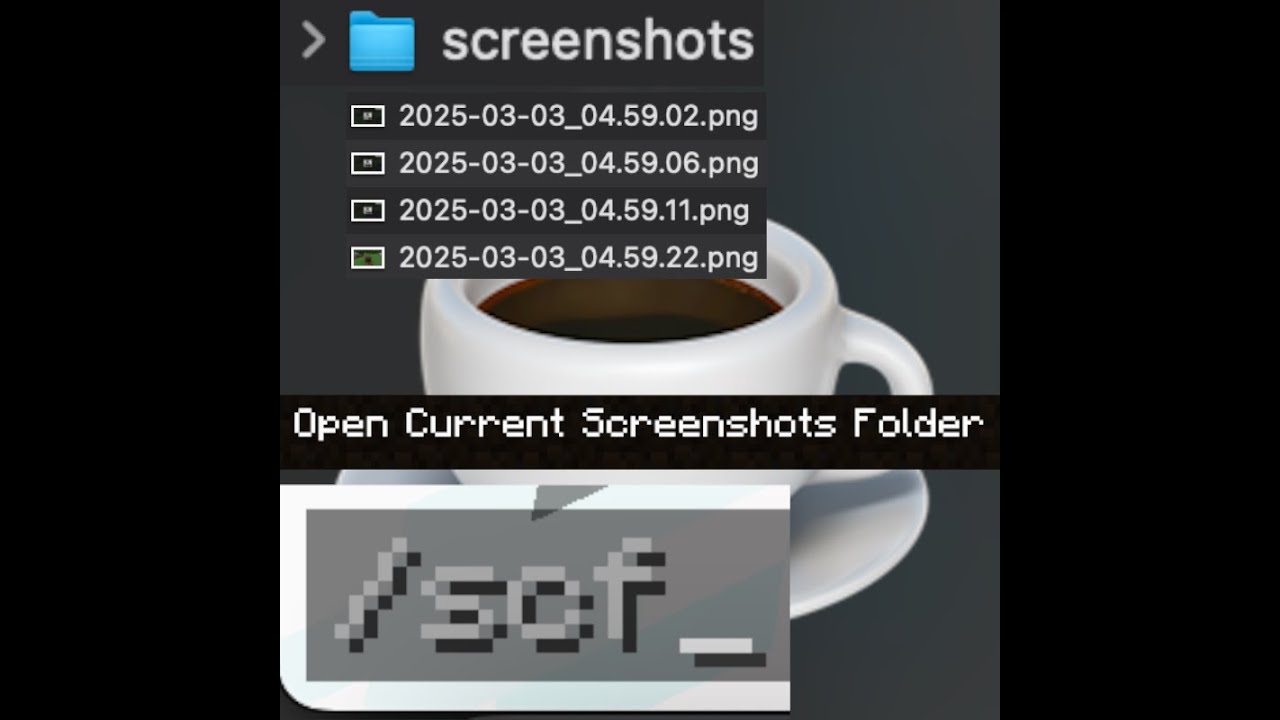 Open Screenshots Folder Command Keybind Clientside Mod Showcase