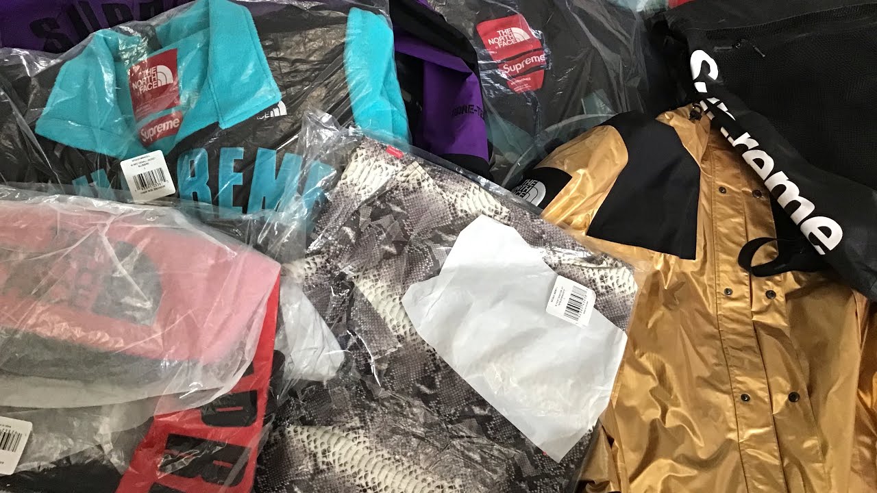 My Supreme TheNorthFace Collection - YouTube