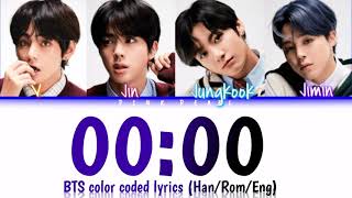 BTS 00:00 (Zero O' Clock ) Lyrics color coded
