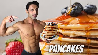 Protein Pancakes | وصفة أطيب فطور بالعالم بانكيك بدون كارب او سكر جربوها