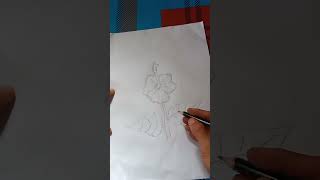 kreasi kertas, menggambar bentuk bunga sepatu#Short