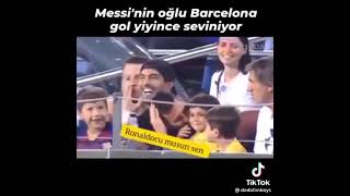 Messinin Oğlu Ronaldodan Gol Yiyince Seviniyor Messi Şok Oluyor