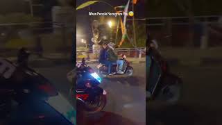 When People Recognize you 😍 #publicreaction #viral #trendingshorts #hyderabad #superbike