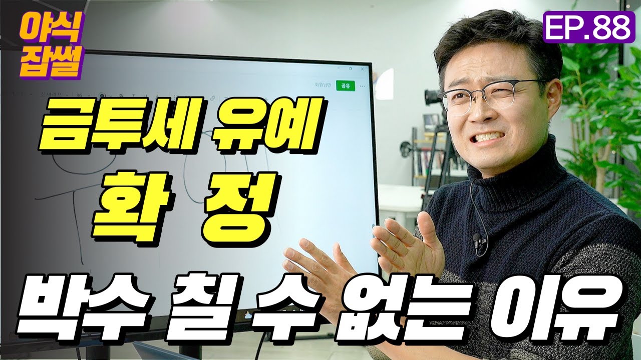 [긴급속보] "아...이게 뭔가요..." 금투세 2년 유예는 됐지만... 지금부터가 진짜 중요합니다 / 이대호 기자 [야식잡썰 EP.88]