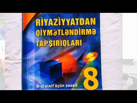 8 sinif Namazov Kvadrat tənliklər A Variantı#riyaziyyat #namazov #hazırlık #maths #təhsilnazirliyi #