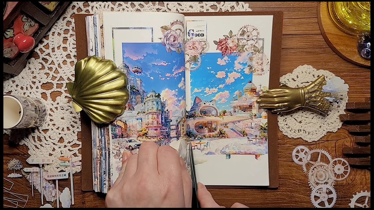 푸른하늘 구름 월드 |다꾸 다이어리꾸미기 ASMR