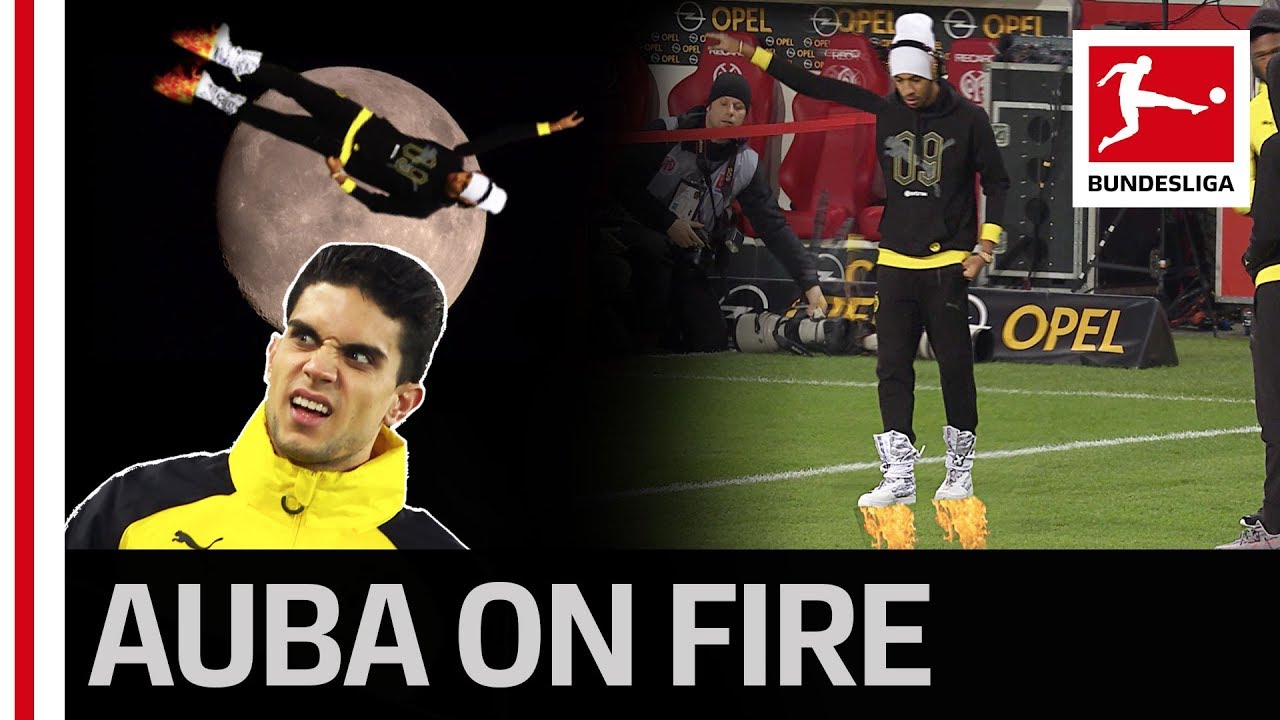 Next Level Swag Attack Aubameyang's Crazy Moonboots YouTube