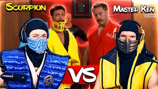 Scorpion and Sub-Zero React to Master Ken VS Scorpion from Enter the Dojo! | MK11 PARODY!