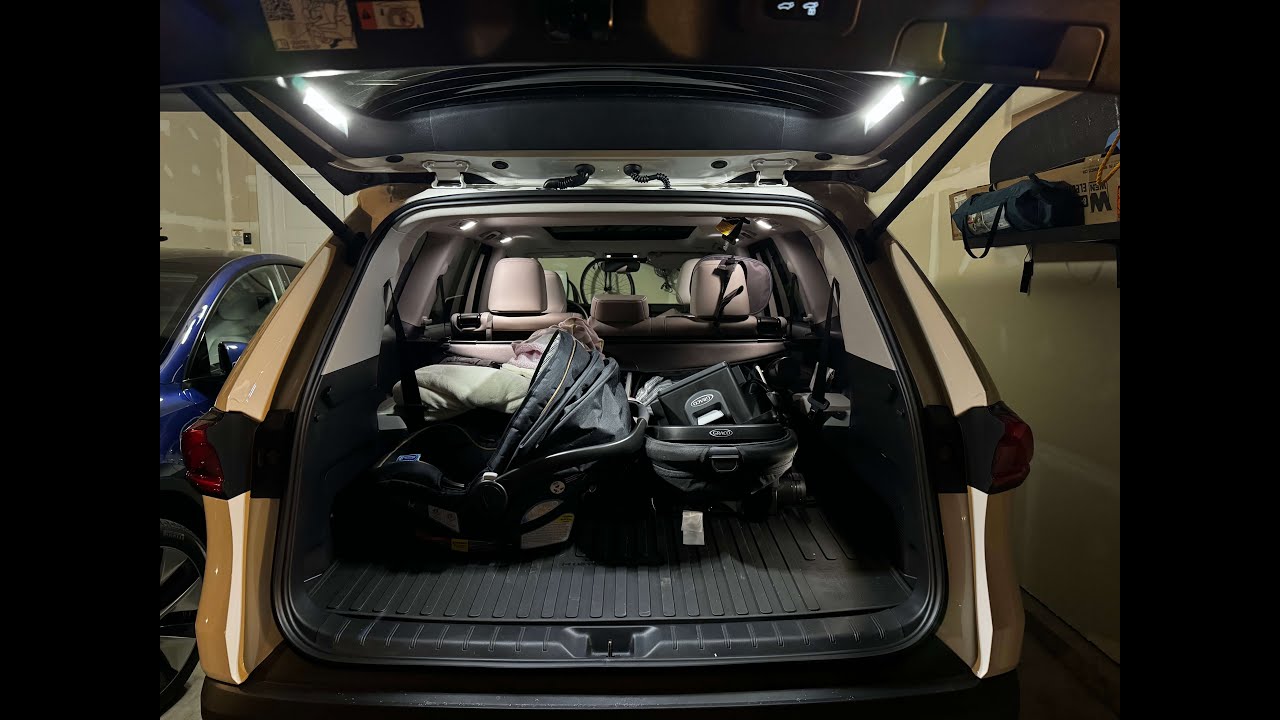 Toyota Grand Highlander Rear Hatch Cargo Lamps installation - YouTube
