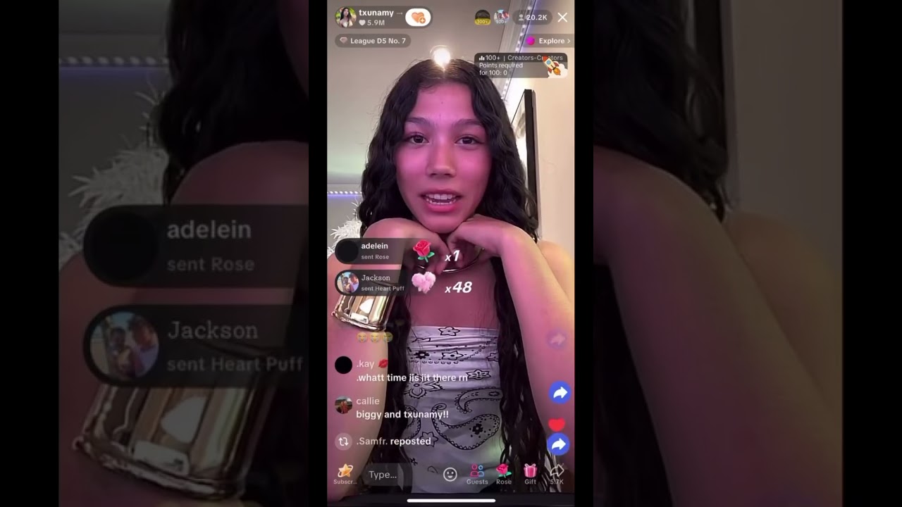 txunamy talking abt her crush !! is it biggy or brooks ? im rooting for brooks 😛💞