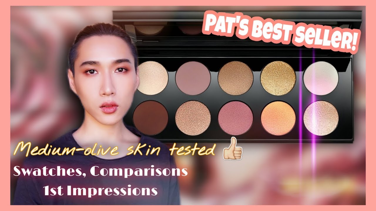 DIVINE ROSE 1 SWATCHES & COMPARISONS - PAT MCGRATH MOTHERSHIP VII EYESHADOW PALETTE HONEST REVIEW