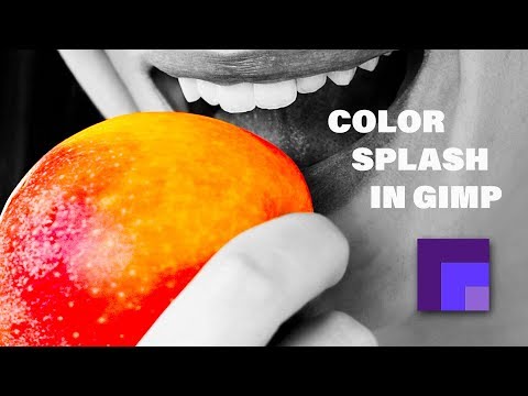 Colour Splash Effect - Color Isolation in Gimp with Black and White Background