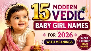 15 Modern Vedic Baby Girl Names for 2026 with Meanings | Short & Unique Hindu Names 15 Modern Vedic Baby Girl Names for 2026 with Meanings | Short & Unique Hindu Names