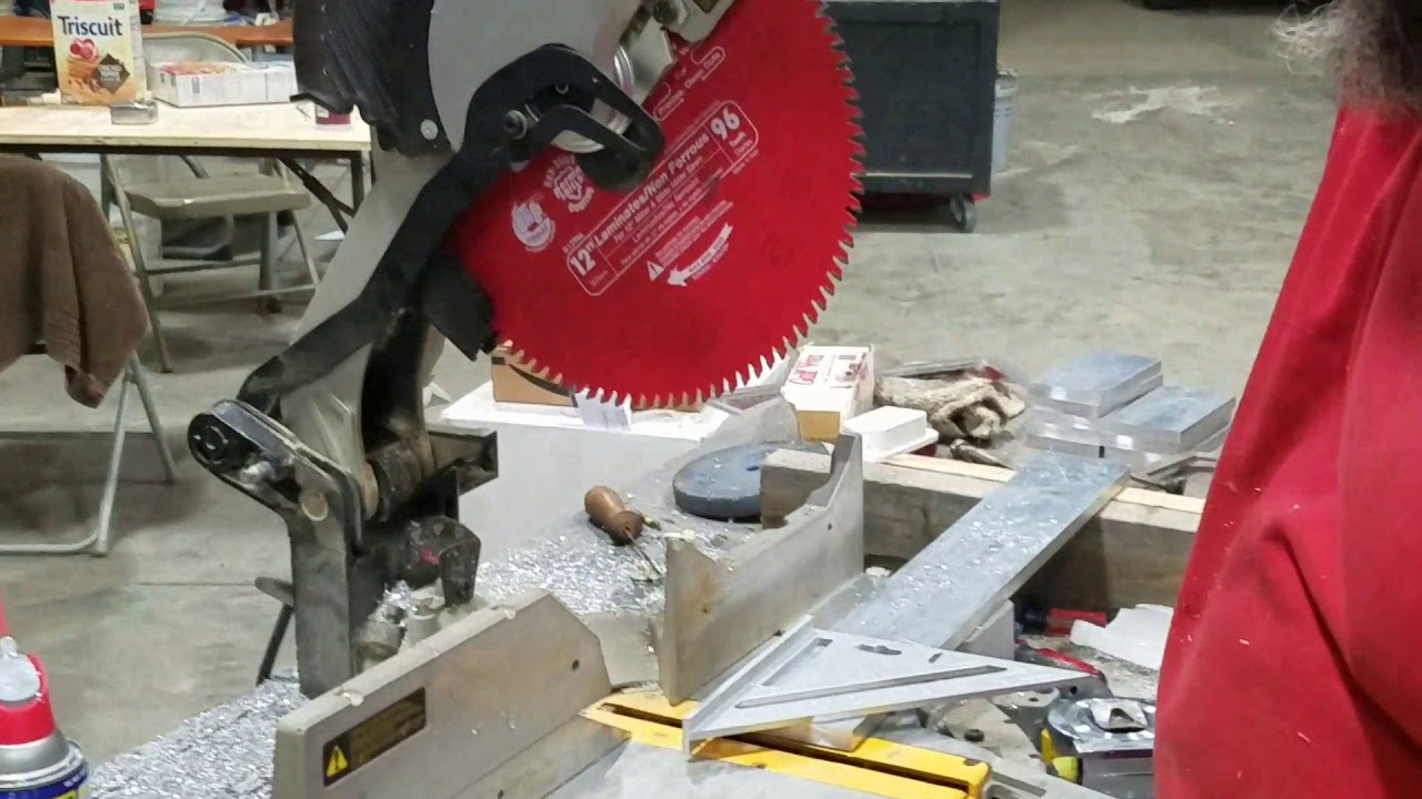 Diablo blade cutting solid aluminum bar