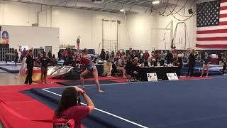 Level 9 floor routine at State Meet 2019