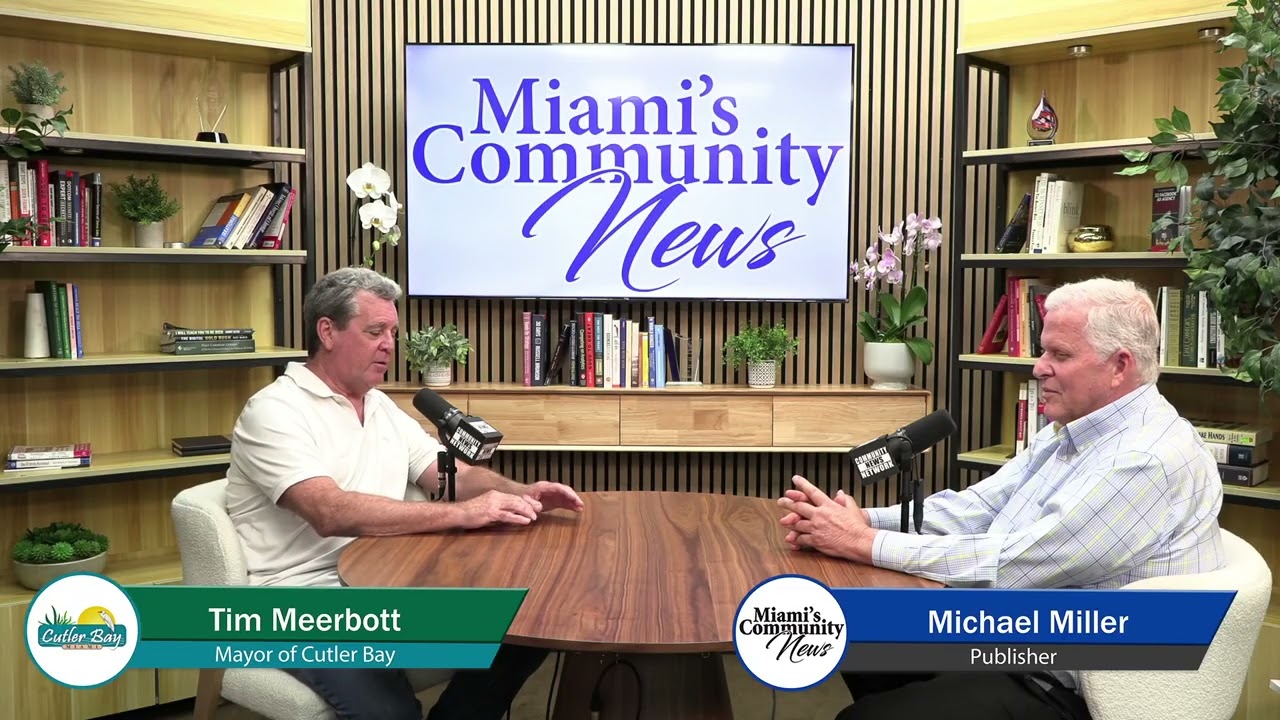 Michael Miller Talks with Mayor of Cutler Bay Tim Meerbott