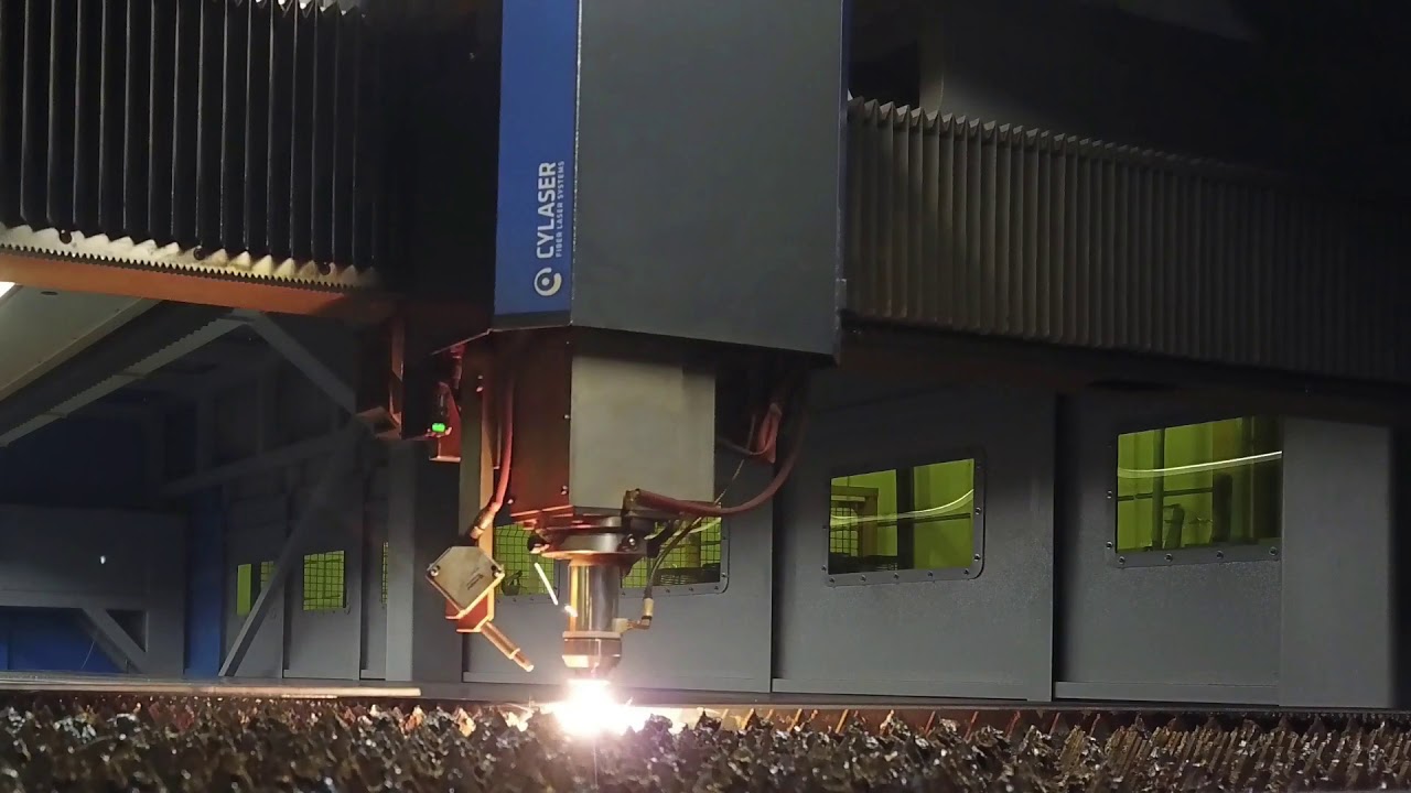 New CY 8KW Fiber Laser Chicago Metal Fabricators YouTube