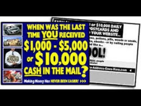 how to make money offline mailing postcard marketing program get paid to mail flyers