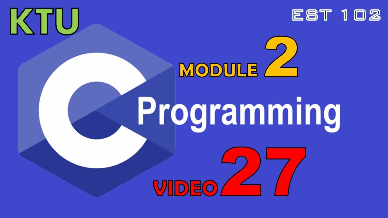 C Programming Video 27: while Statement - YouTube