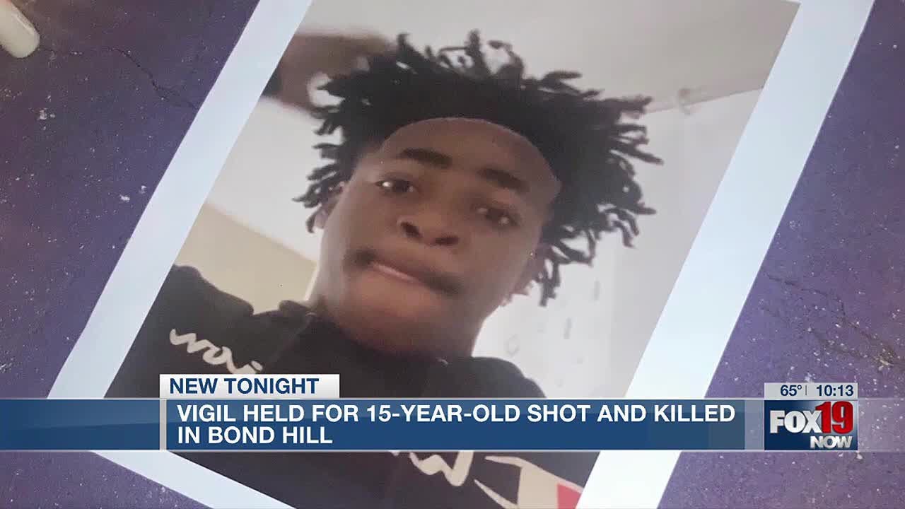 Vigil held for Bond Hill teen killed in shooting - YouTube