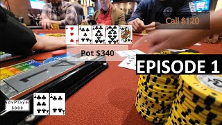 Live Poker Crusher Returns To | Poker Vlog Episode 1 | Pilot Ep