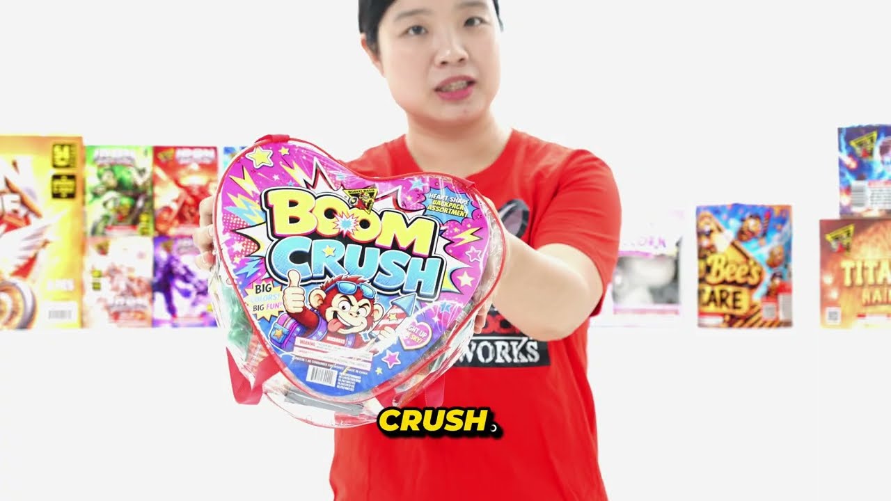 Monkey Mania 2027 | MM30022 Boom Crush | Heart-Shaped Fireworks