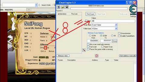 DragonFable damage hack using cheat engine 5.3
