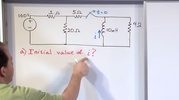 Lesson 5 - LR Natural Response Circuit Problems, Part 2 (Engineering Circuits)