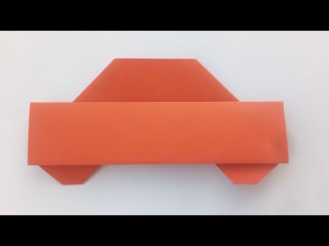 Как сделать машину из бумаги, How to make a paper car
