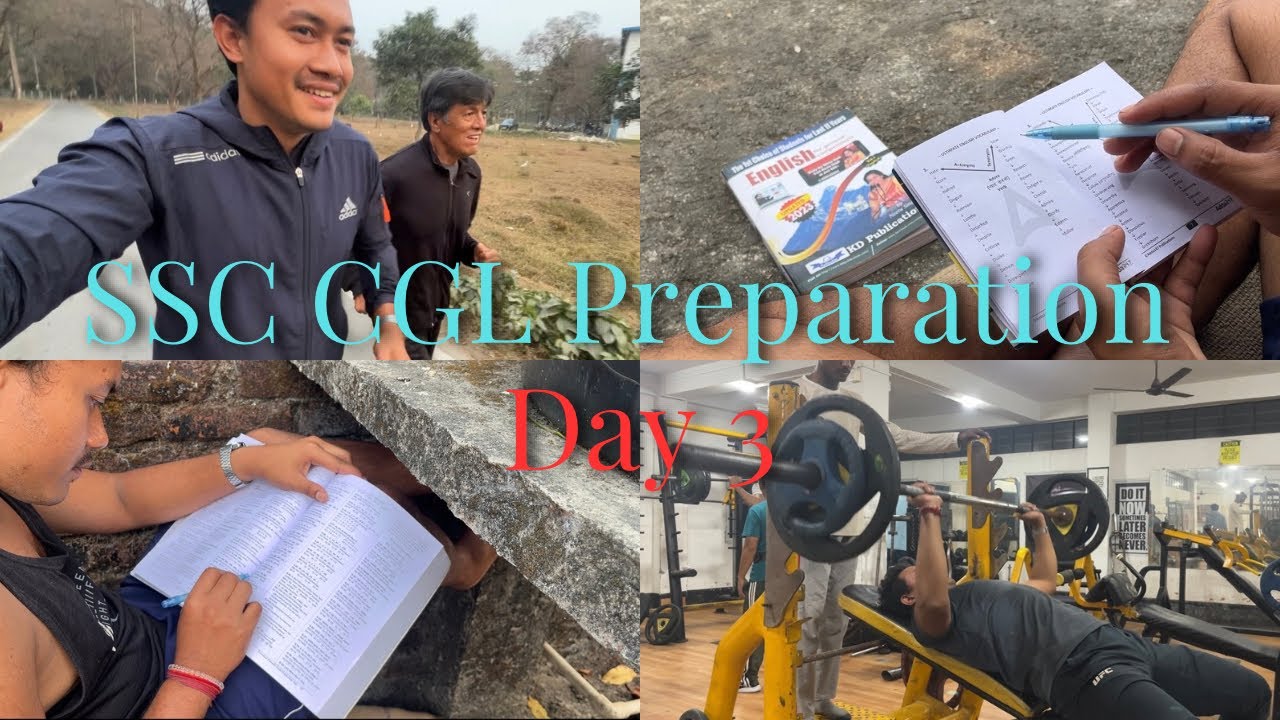 SSC CGL Study vlog 2025📚📓 || My daily routine Day 3 📔#ssccgl # ...