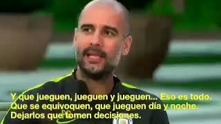 Guardiola sobre la formación en fútbol base