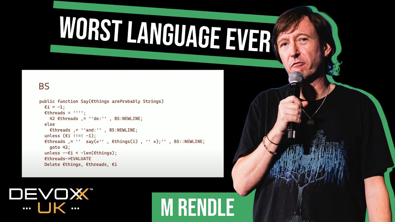 The Worst Programming Language Ever by Rendle - YouTube