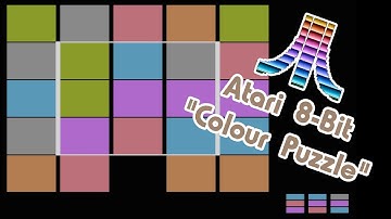Atari 8-Bit Game Play, Colour Puzzle