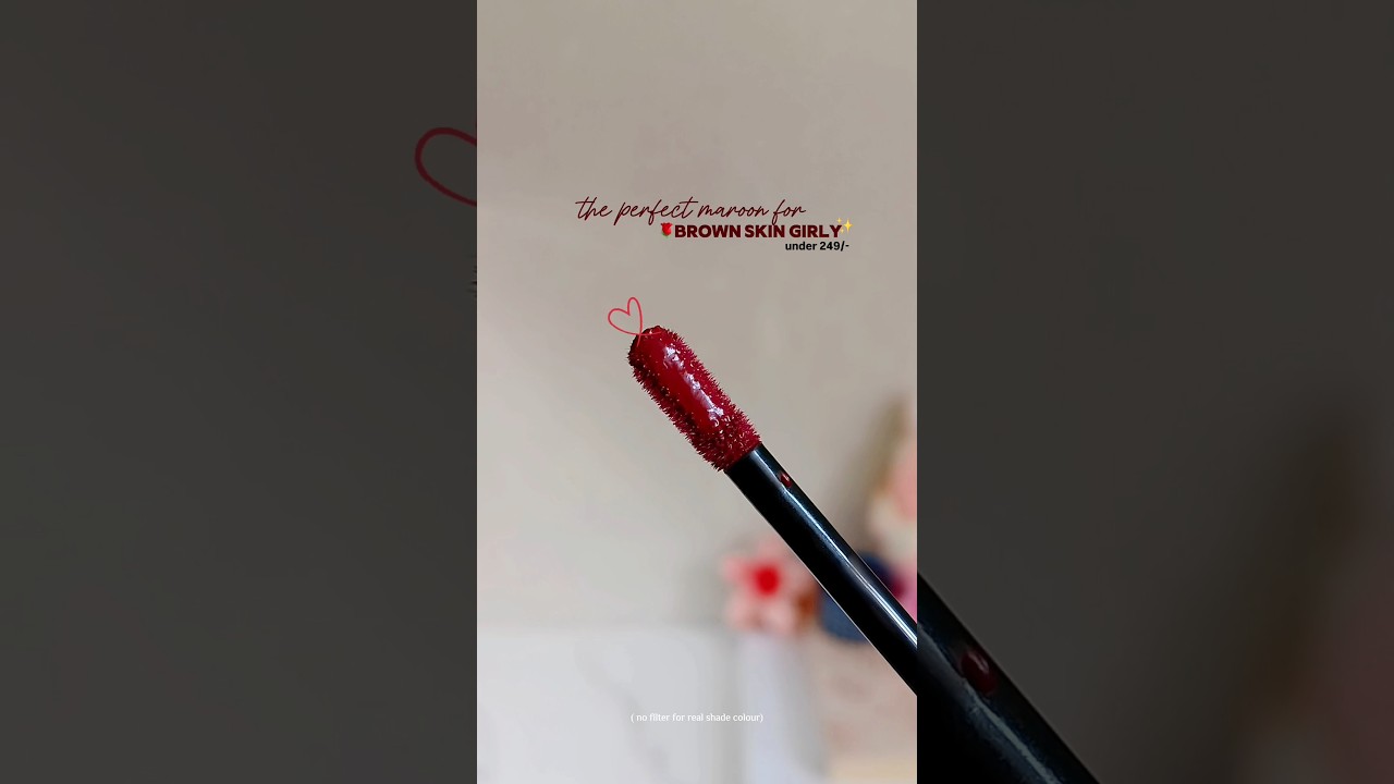 best maroon lipstick 😍| for brown skin 