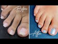 DIY POLY GEL PEDICURE AT HOME | SALON STYLE IN QUARANTINE