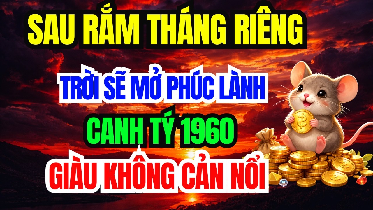 Chúc Mừng Tuổi Canh Tý 1960 - Sau Ngày Vía Thần Tài TRỜI SẼ MỞ PHƯỚC, Đổi Vận Giàu To!