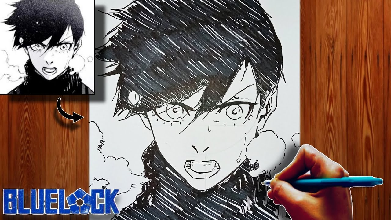 Manga Drawing Rin Itoshi | Blue Lock | ブルーロック | Speed Drawing - YouTube
