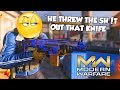 "HE THREW THE SH!T OUT THAT KNIFE" (Modern Warfare Rage Reactions)