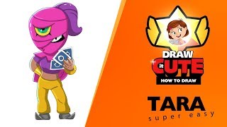 How to draw Tara | Brawl Stars super easy drawing tutorial