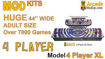 Arcade1Up 4 Player XL Mod Kit Showcase - HUGE