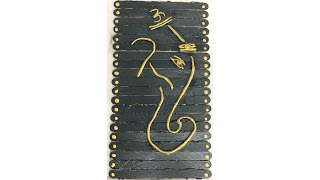 How to make ganesha wall hanging using airdry clay||DIY screenshot 4