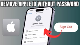 How To Remove Apple Id Without Password 2024 - Sign Out Apple Id Without Password