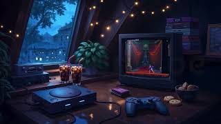 Retro Gaming Room at Night 🎮 Cozy Setup & Vintage Console | Ambient Loop screenshot 2