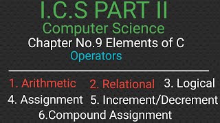 Arithmetic and relational operators in c  , C Language Lecture No 18 in urdu- ICS Part 2