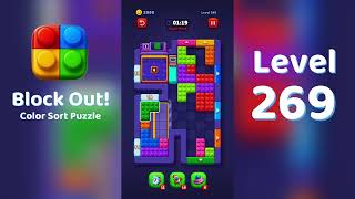 Block Out Level 269 Walkthrough 🧩 | All Levels Solution | Mini Boss