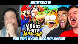 Buster Reacts to Three Idiots vs Super Mario Party Jamboree @rhymestyle