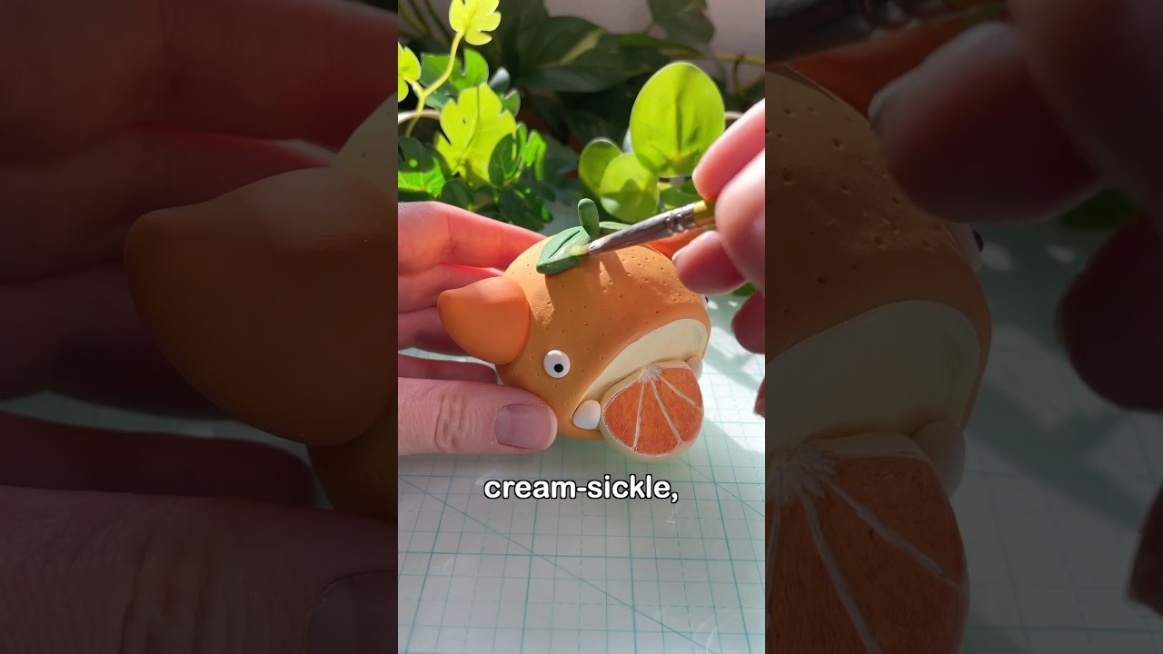 Making an Orange Monster! 🍊Pt. 20 of my fruit monster series