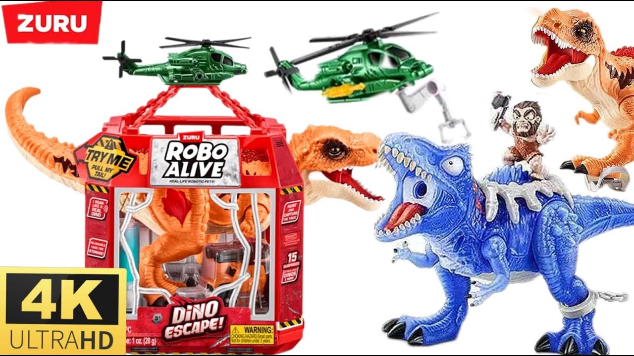UNBOXING NEW TOY | ROBO ALIVE DINO ESCAPE | ASMR