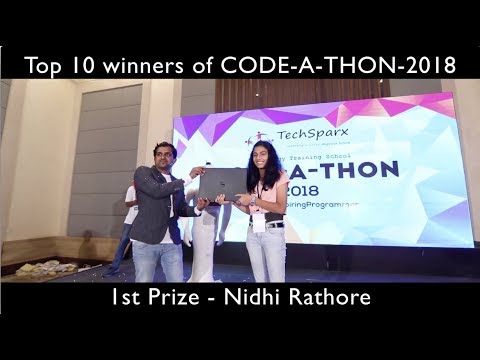 CODE A THON 2018 | Highlights | TechSparx | Saravanan G