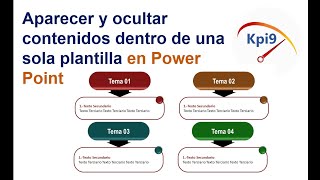 Show and hide content within a single template in PowerPoint